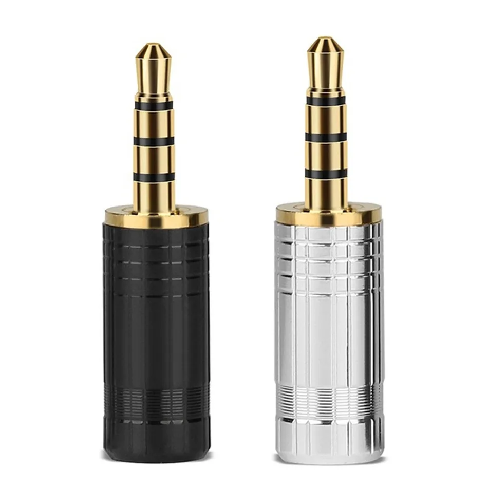 2 5 мм аудио разъем для наушников вилка стандарта США 4 полюса стерео Hi-Fi наушники