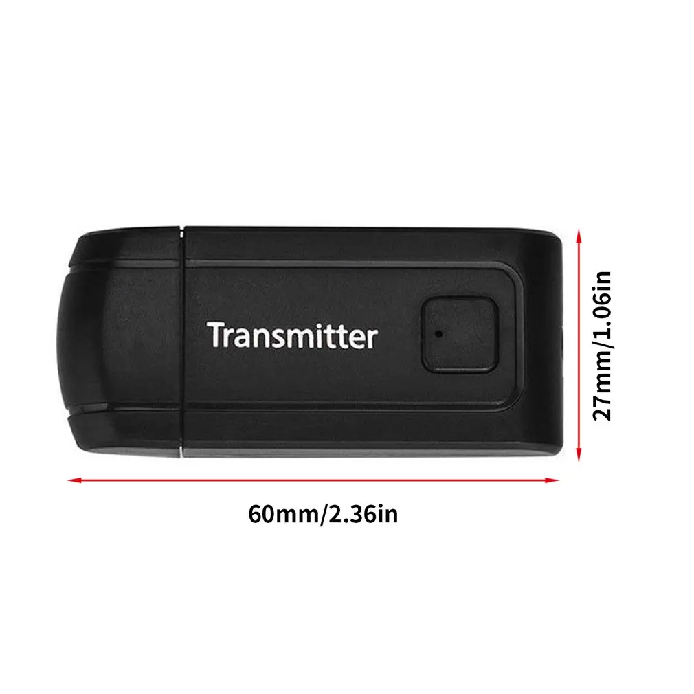

2021 HOT 3.5mm Interface Wireless Bluetooth Transmitter Receiver Audio Stereo USB Dongle For TV PC Computer Speaker