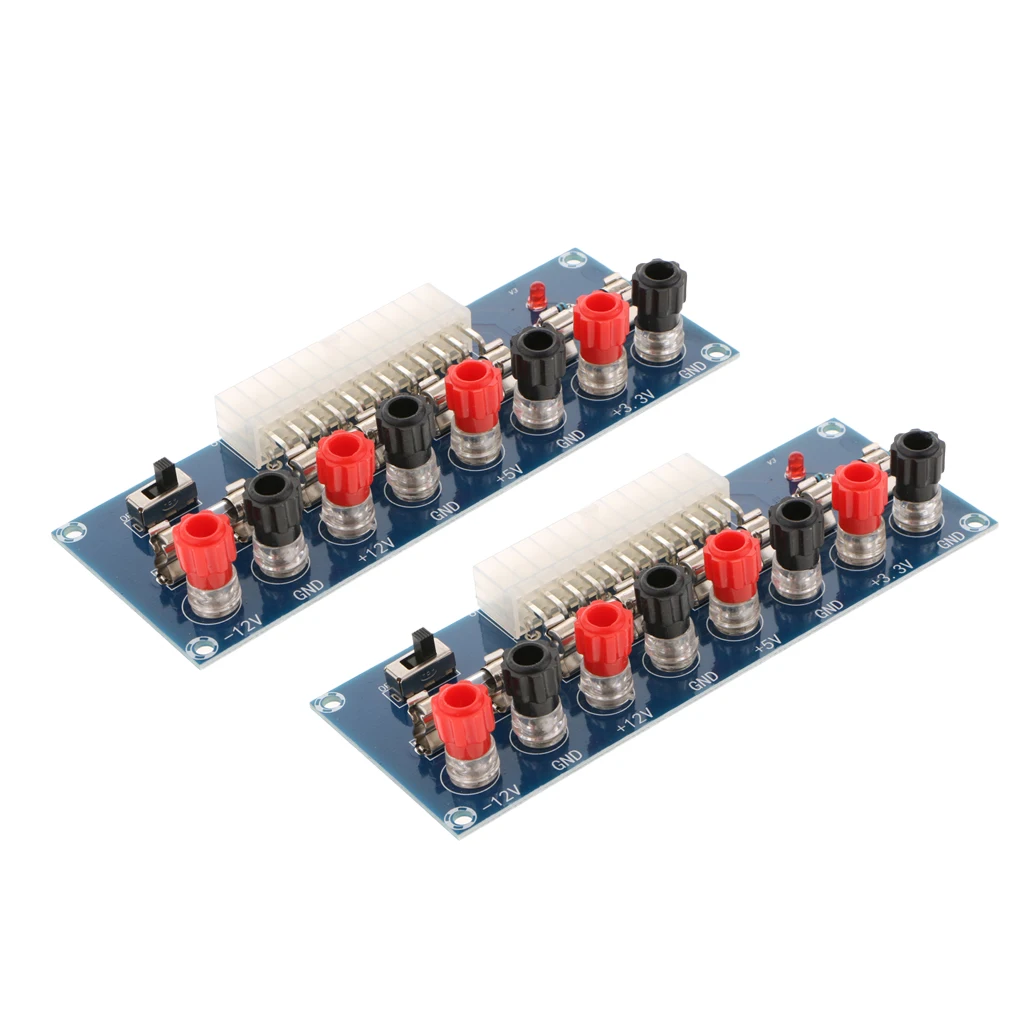 2 шт. настольная плата питания ATX 24 контактный компьютерный модуль адаптера блока