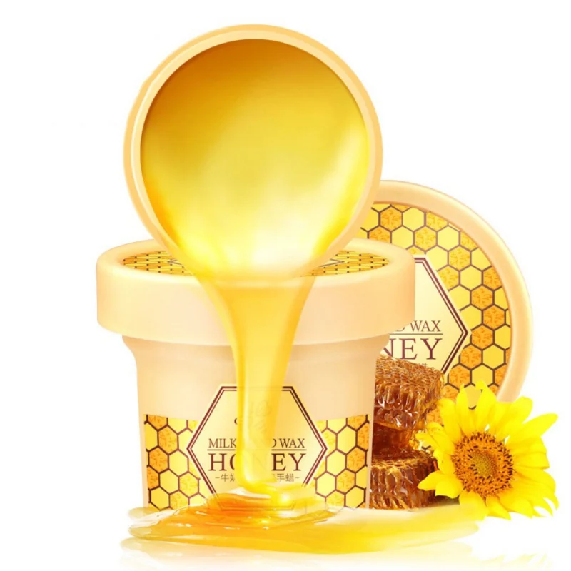 

150g Paraffin Milk Honey Moisturizing Exfoliating Nourish Whitening Hand Mask Hand Creams & Lotions