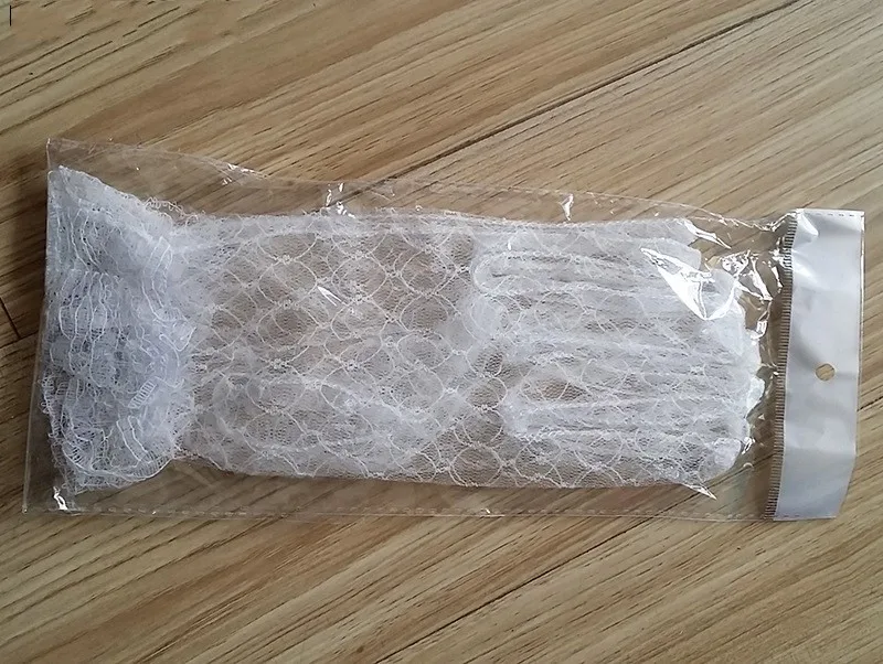 Прозрачные тюлевые Свадебные перчатки JIERUIZE женские кружевные свадебные длиной