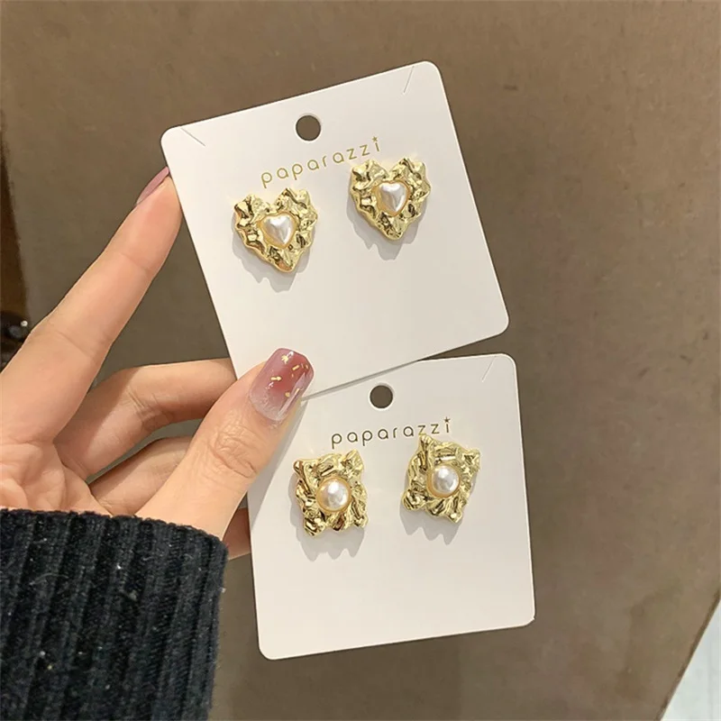 Новые металлические жемчужные серьги HHSPPF XY 2020 премиум класса Модные Простые