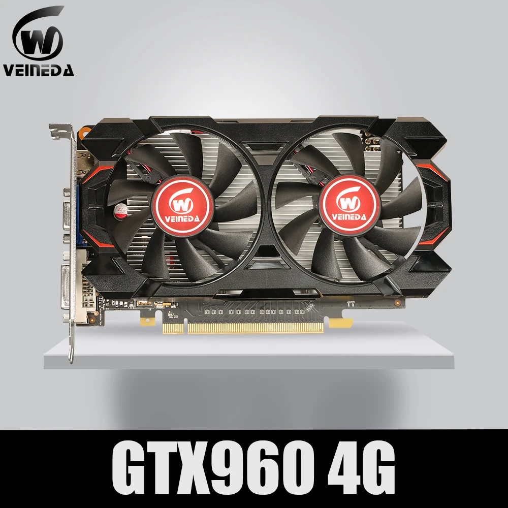 Оригинальный GTX 960 4 Гб 128Bit GDDR5 Графика карты VGA GTX960 4GB DVI компьютерных игр сильная