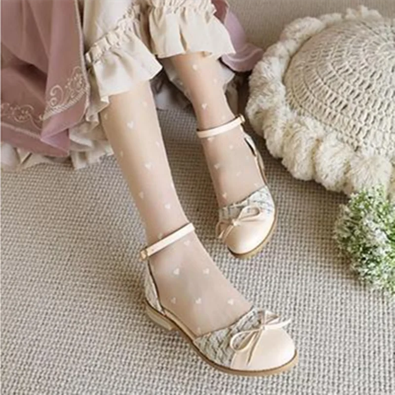 Женские Лоскутные туфли на низком каблуке туфли-лодочки ремешке с пряжкой милые