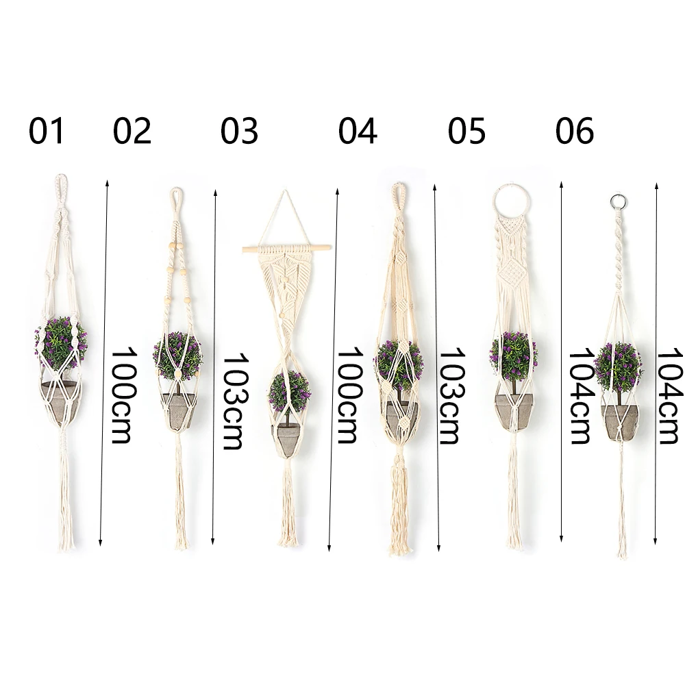Плантатор висячая корзина цветочный горшок держатель садовая подвесная веревка