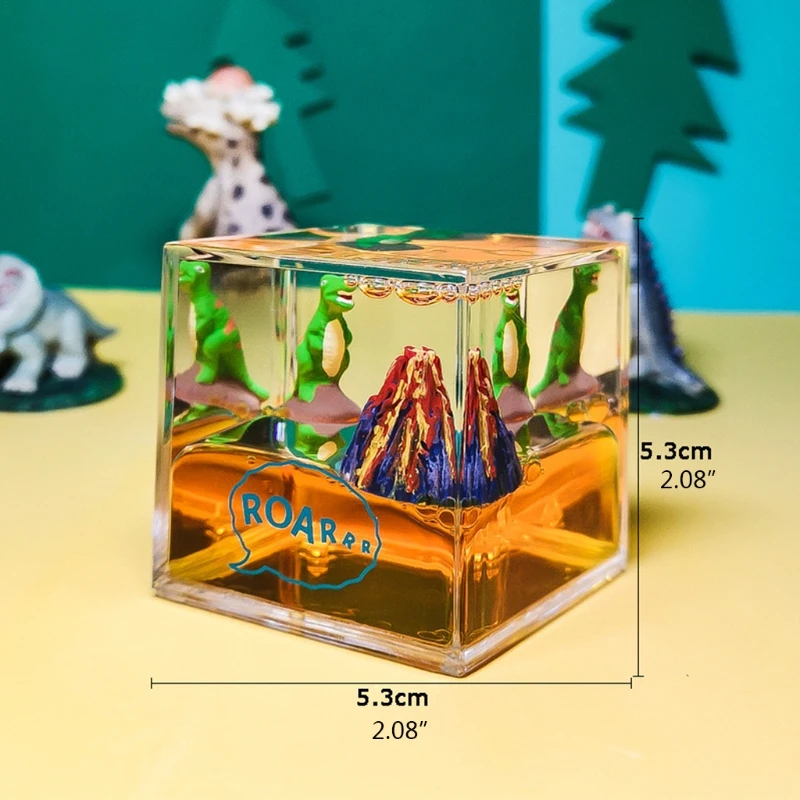 

Dinosaur Volcano Interesting Home Desktop Ornaments Creative Toy Decor for Home Indoor Desktop Decoration Art Crafts