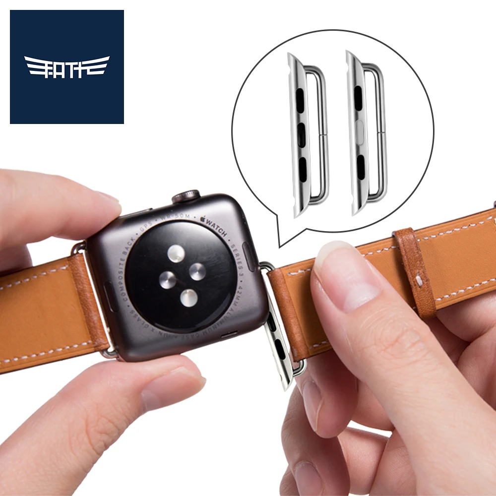 Кожаная Петля FATT для iWatch 4 40 мм 44 спортивный ремешок один тур Apple watch 42 38 Series 1 & 2