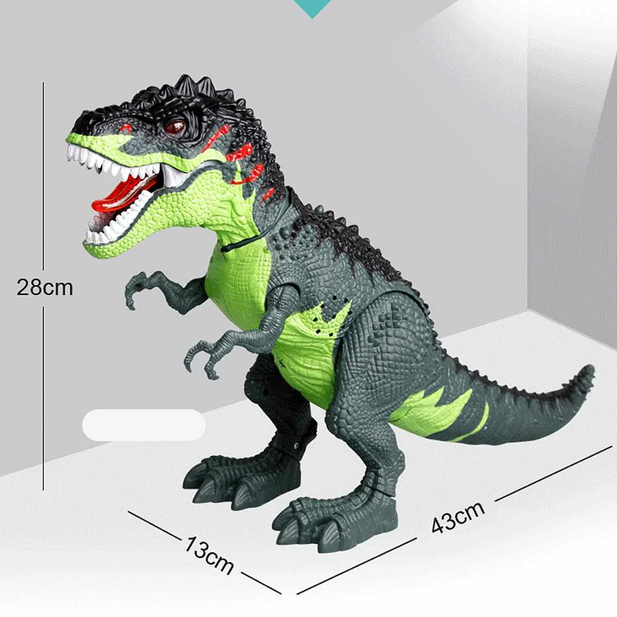 Электрическая игрушка-динозавр Гуляющий тираннозавр укладка светильник яйцо