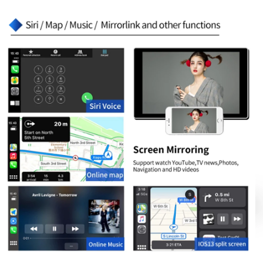 Беспроводной адаптер Apple CarPlay для Android навигационный плеер USB Smart LinkCarplay с