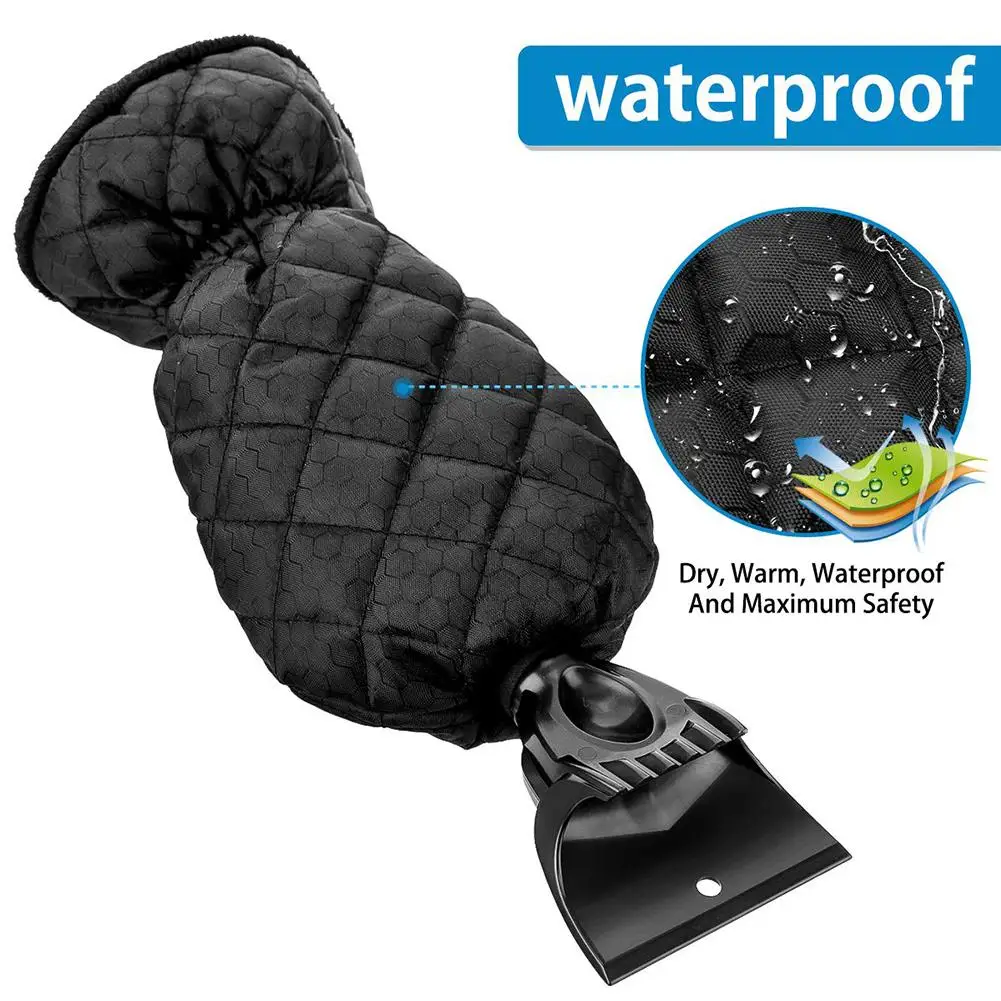 Автомобильный скребок для льда с теплыми перчатками лопата снега щетка