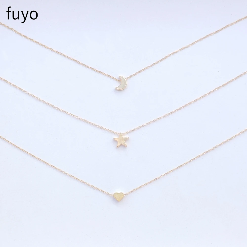 

2020 Bohemian Heart Moon Star Choker Necklace On Neck Chain Pendant Necklace for Women Round Chain Chocker Bijoux Jewelry