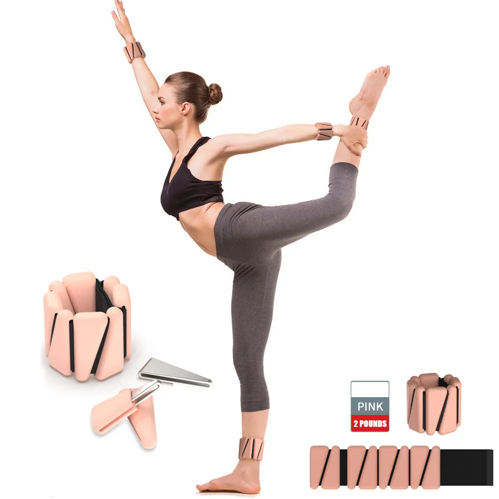 

Умный тренировочный силиконовый браслет на липучке, фитнес-оборудование, Утяжеленный браслет, пара 2 фунтов