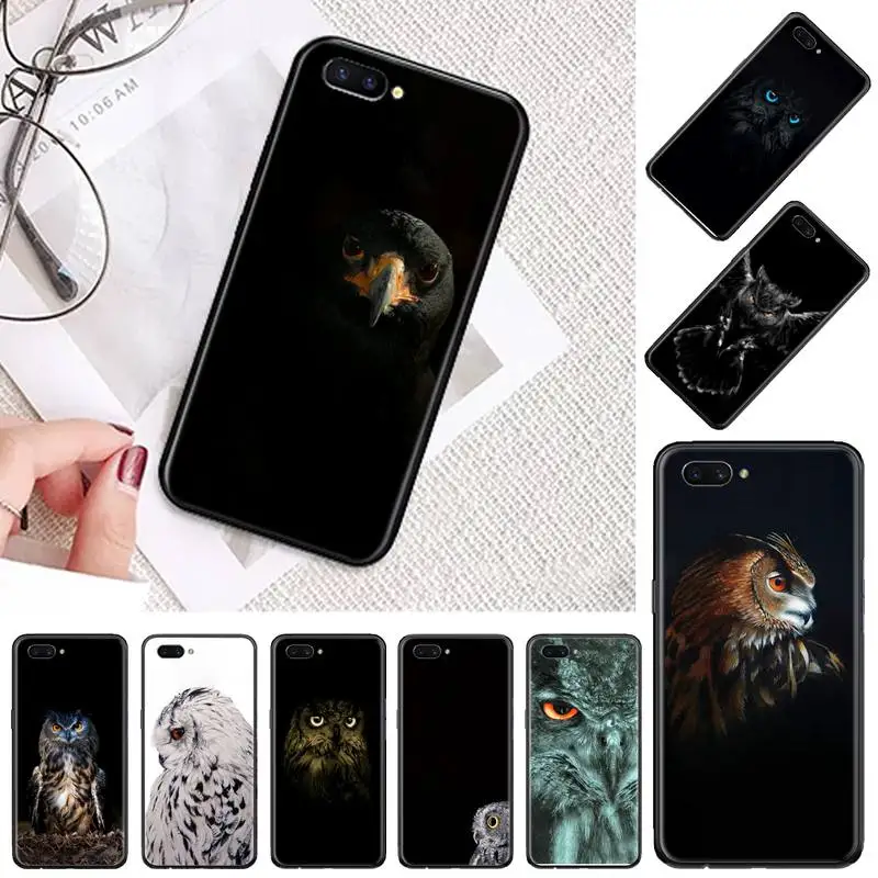 

Owl cute indifferent feather Phone Case For OPPO A ax 3 5 3 37 57 59 37 73 75 83 71 2018 11 1k s PRO Cover Funda Shell