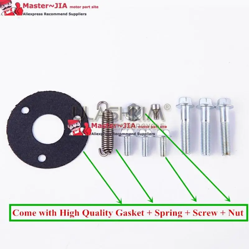 

motorcycle exhaust Scooter 1P37QMA GY6 50cc 139QMB 1P39QMB Muffler Exhaust slip-on GY6 50 60 80cc 139qmb 139qma db killers