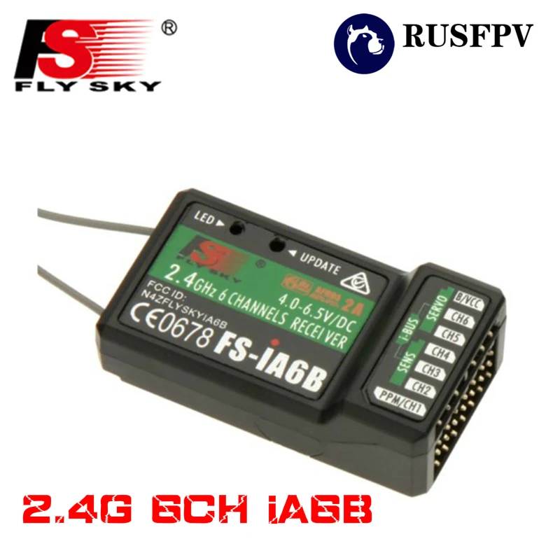 FLYSKY iA6B 2,4G 6CH PPM выход с iBus приемник с портом для FLYSKY FS-i6 FS-i10 i6X i6S самолет FPV гоночный беспилотный передатчик