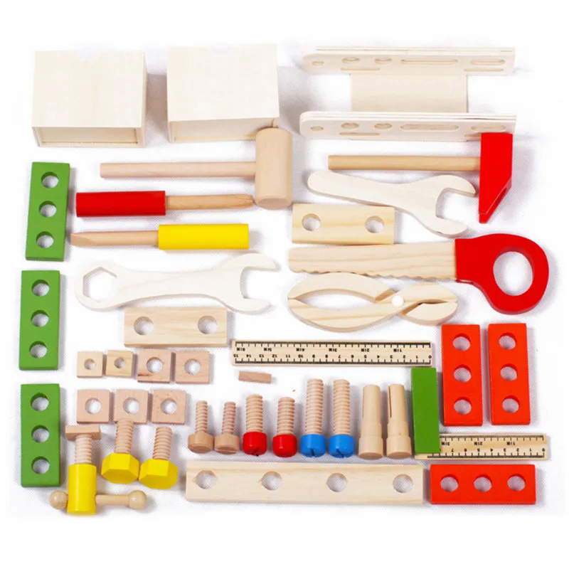 1 комплект Детские деревянные игрушки набор инструментов для ремонта дерева