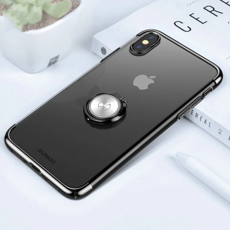 Для Iphone XS/XS Max чехол Xundd Роскошный Жесткий PC задняя крышка оболочка для Iphone XS XR с кольцом подходит для магнитного автомобильного держателя