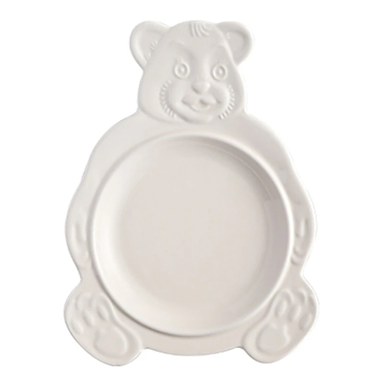 Cute Cartoon Bear Dessert Bowl Girl's Heart Salad Plate Oatmeal Baking Kitchen Tools Home Decoration | Дом и сад