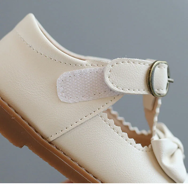 Детские танцевальные туфли с бантом для студенвечерние детские на плоской