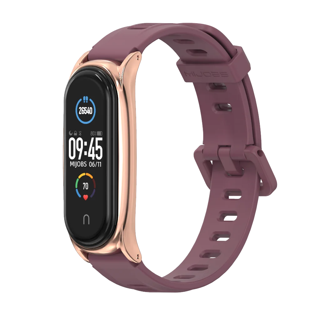 Mijobs плечевой ремень для Mi Band 5 6 Браслет фитнес-браслета 4 3 ремешок Xiaomi Miband