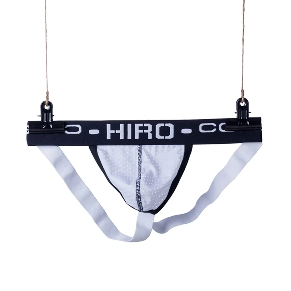 Сетчатые мужские трусы джоки сексуальное нижнее белье для геев стринги