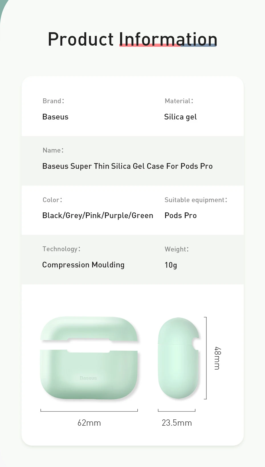 Baseus Роскошный чехол для Airpods Airpod Pro 3 2 1 силиконовый беспроводной защитный чехол для Apple Air Pods Pod 2 1 Pro Coque Fundas