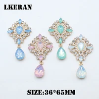 lkeran 6536mm 5pcslot new goldsilver horse eye brooch of gorgeous rhinestone button party jewelry creative wine glass pendant