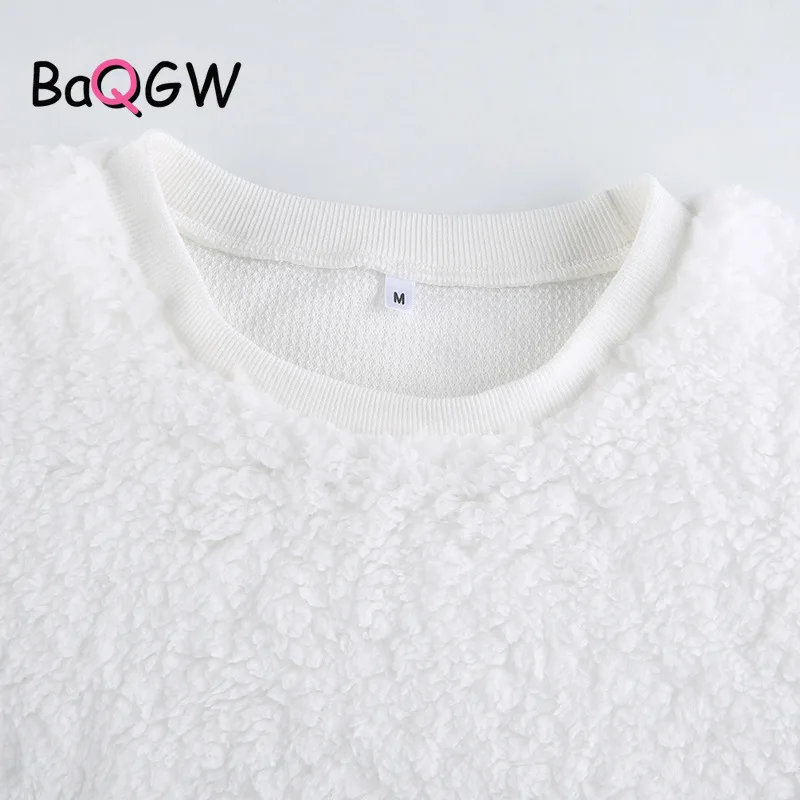 

Women Autum Warm 2 Piece Set Casual Pants Cozy Fluffy Lounge Wear Winter Sweatsuit Outfits Crop Top Trousers Sexy Matching Sets