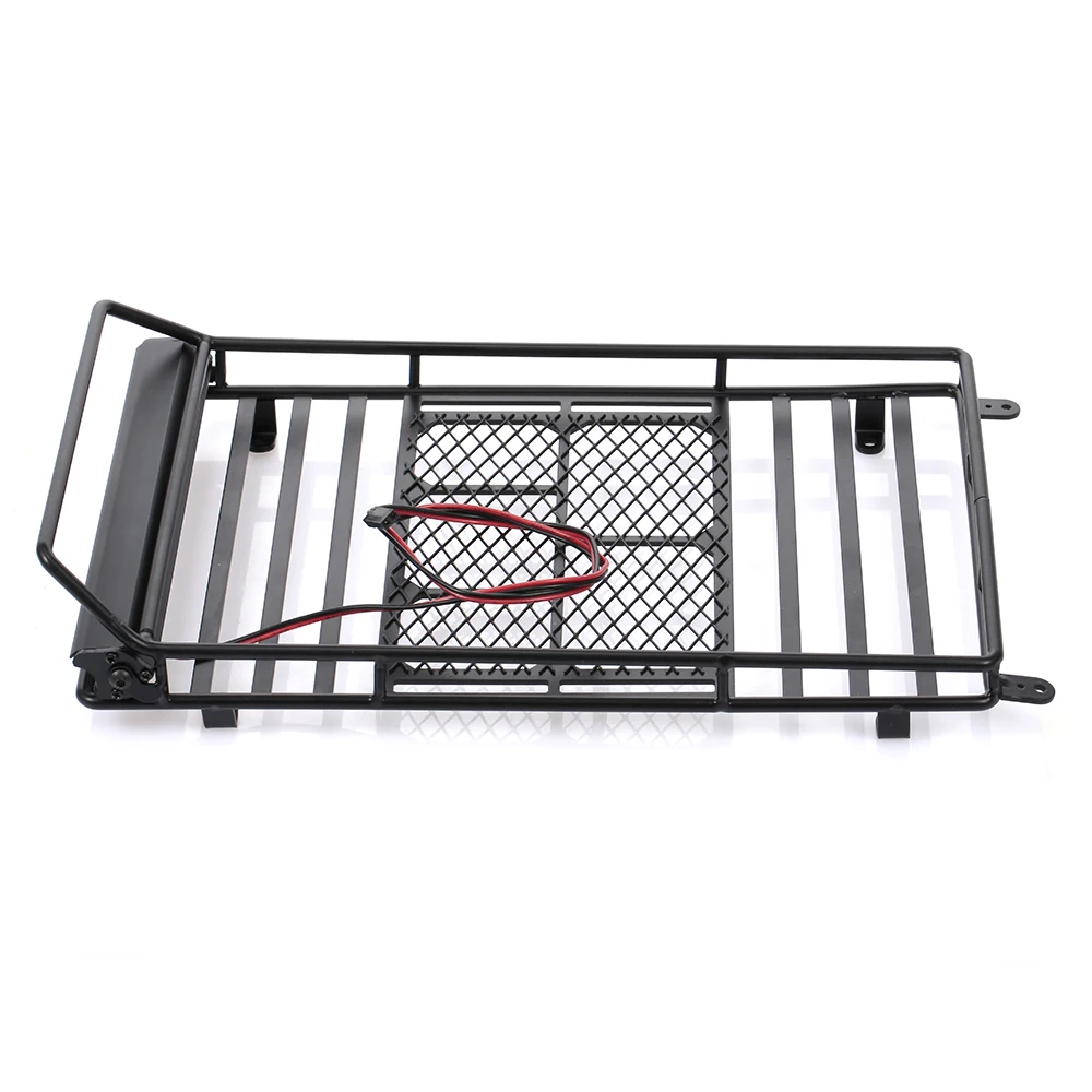 Металлическая багажная стойка на крышу со светодиодной подсветкой для 1/10 CC01 RC4WD