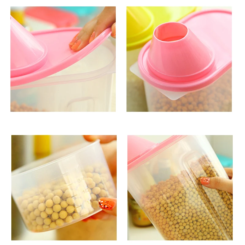 Полипропиленовый ящик для хранения продуктов пластиковый прозрачный контейнер