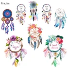 Наклейки на велосипед Prajna, разноцветные наклейки с перьями, термонаклейки, стирающиеся