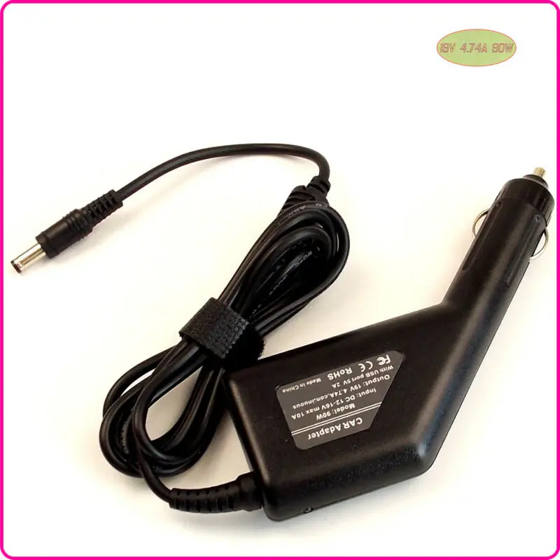 Автомобильный адаптер питания постоянного тока зарядное устройство + USB порт для