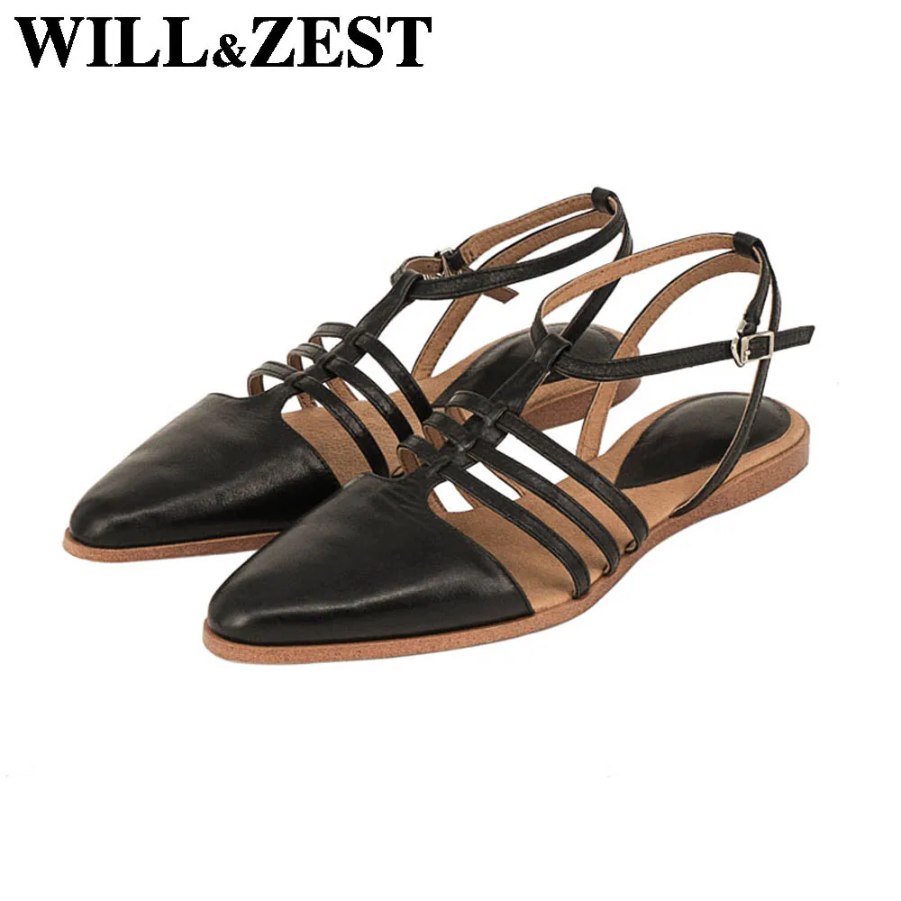 Will &amp Zest обувь на плоской подошве Сандалии гладиаторы Обувь для женщин летнее