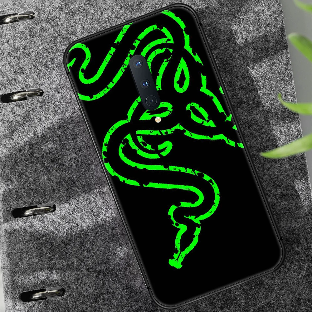 

Razer Phone Case Cover Hull For 1+ Oneplus 5T 6 6T 7 7T 8 8T Pro black Coque Luxury Shell Tpu Cell Silicone Etui Painting