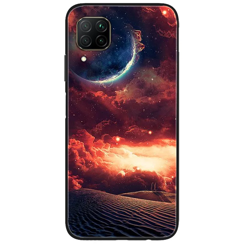 Чехол для Samsung A12 A22 4G мягкий силиконовый чехол с космическим волком Galaxy M12 M32