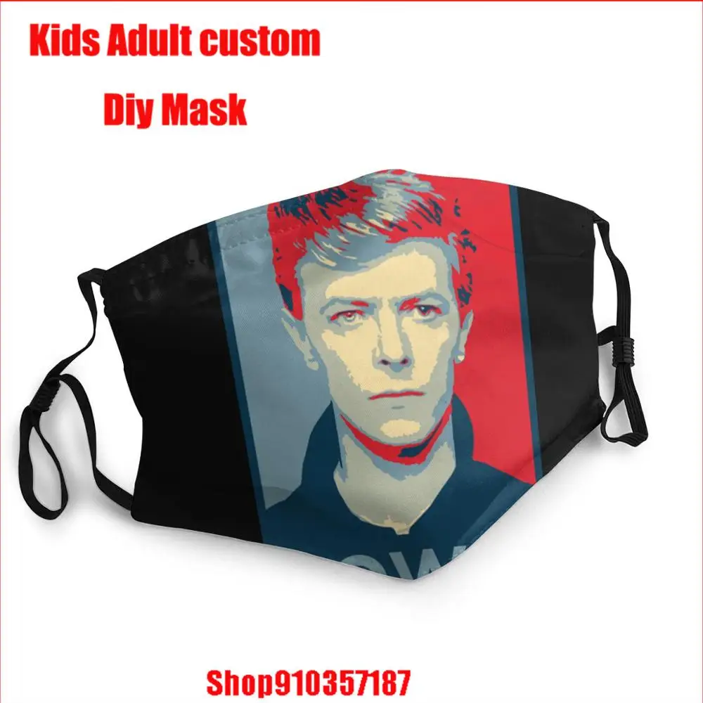 Защитные маски для лица David Bowie многоразовые тканевые защитные с фильтром|Мужские