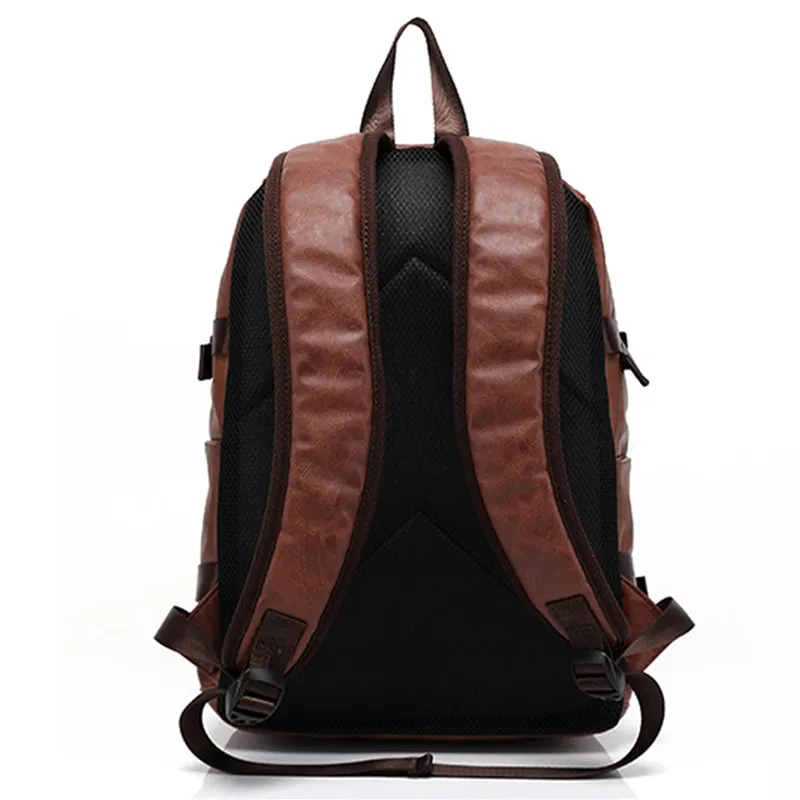 Рюкзак мужской из ПУ кожи деловой Повседневный водонепроницаемый рюкзак для