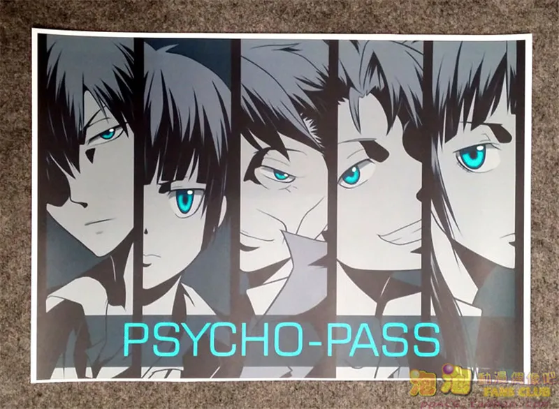 8 шт./компл. аниме Psycho-Pass постер Kougami Shin'ya Tsunemori Akane настенные фотографии наклейки