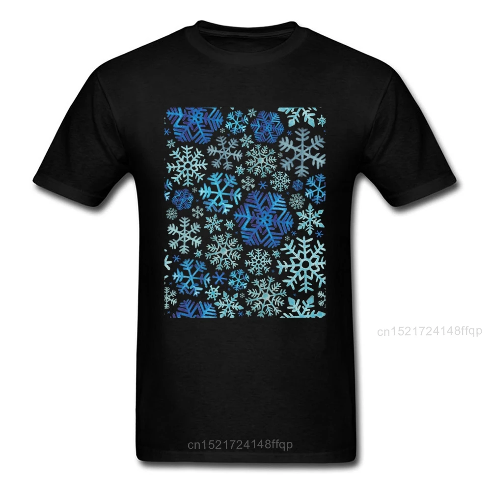 2018 мужские футболки топы со снежинками футболка с принтом летняя рождественский