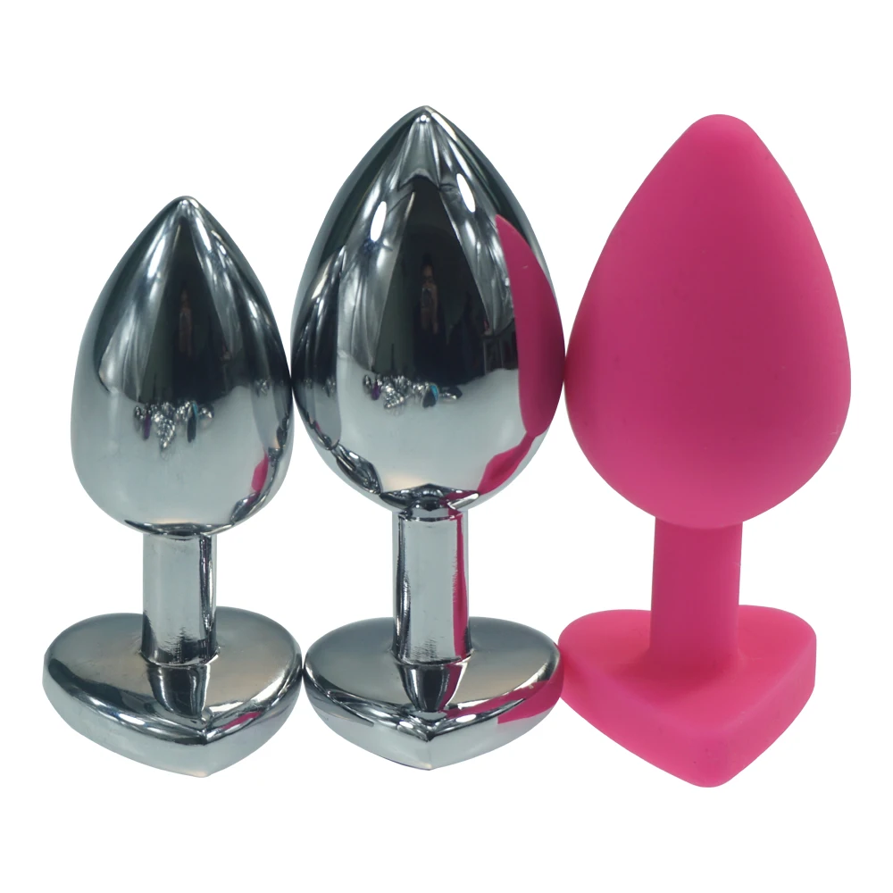 3 шт. анальная пробка из силикона в форме сердца | Красота и здоровье