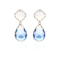 popular cubic zircon cz drop earrings for wedding crystals dangle earring for bride women girl birthday party jewelry ce11126
