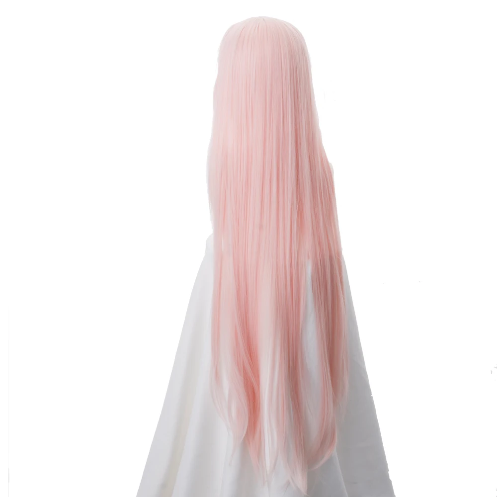 Дорогой парик для косплея из французских синтетических волос 02 Zero Two Pink +