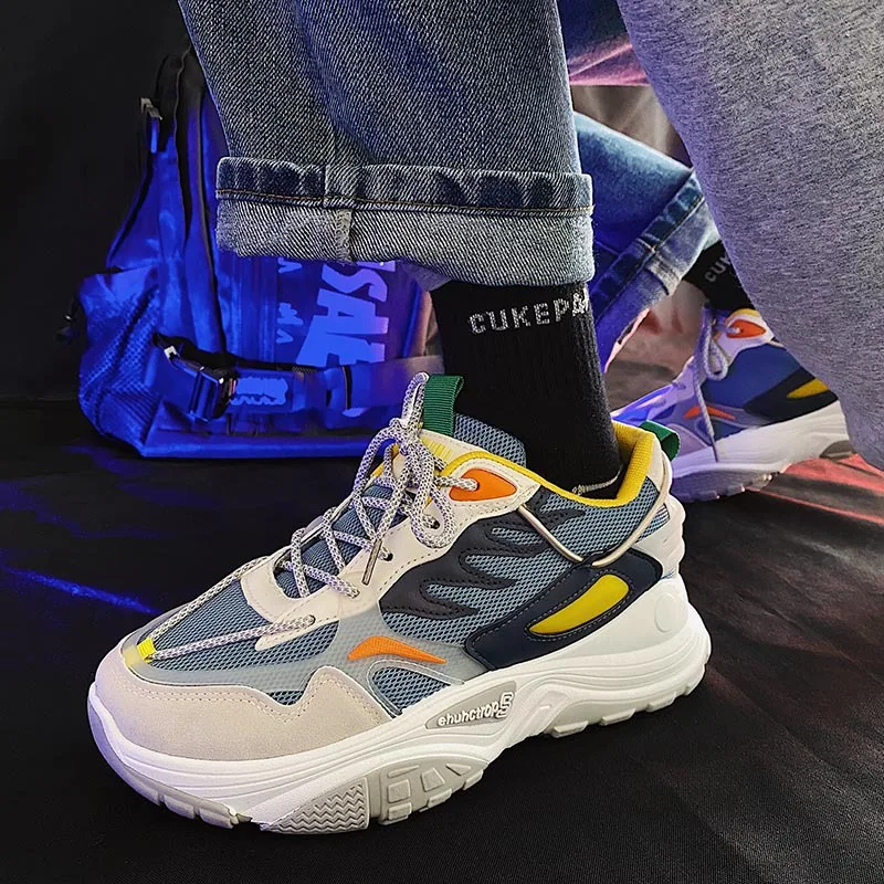 

2021 Spring New Men's Shoes Trendy Daddy Shoes Men's Sports Shoes Student Shoes Flat Shoes
