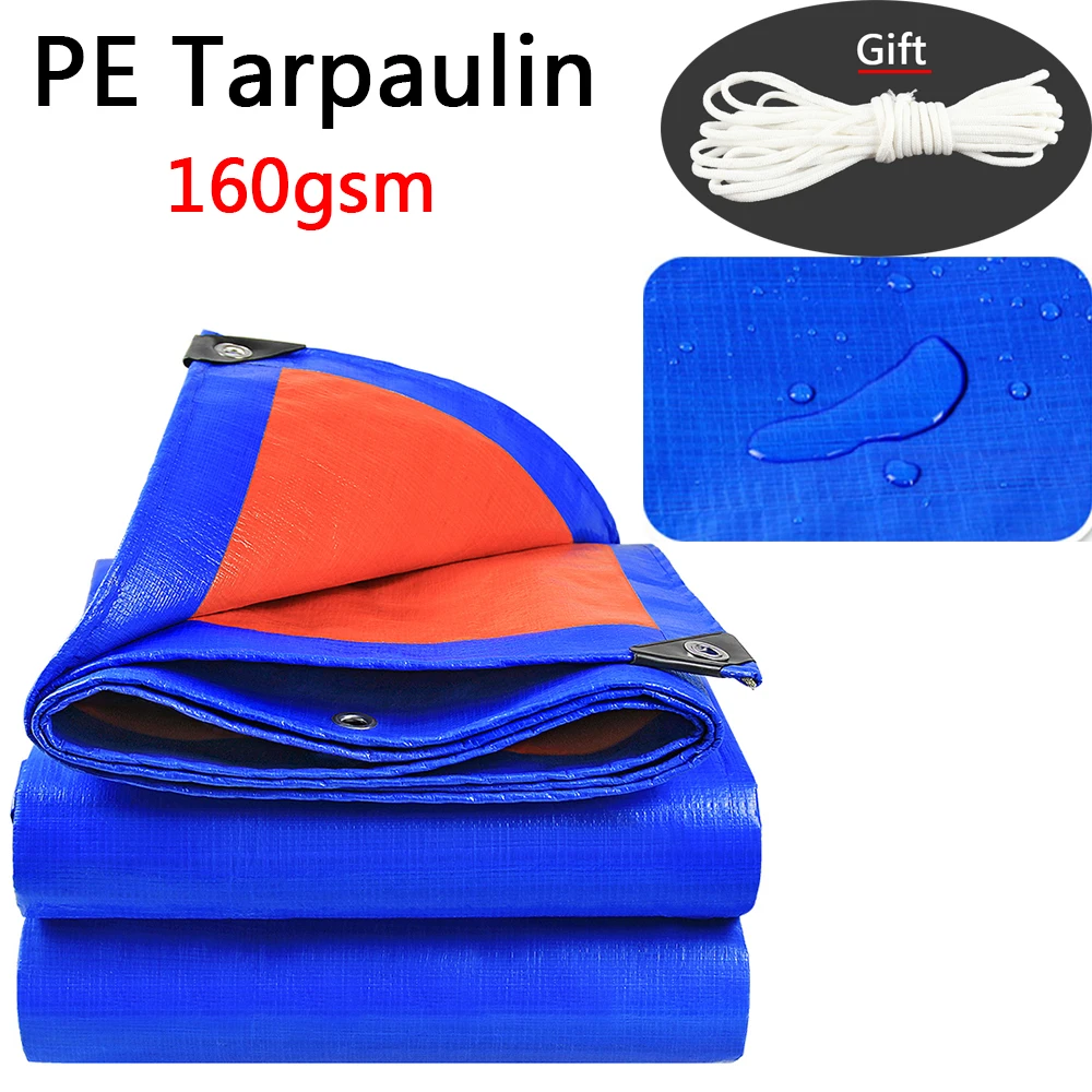 160gsm PE брезент Непромокаемая ткань для наружного транспортного средства