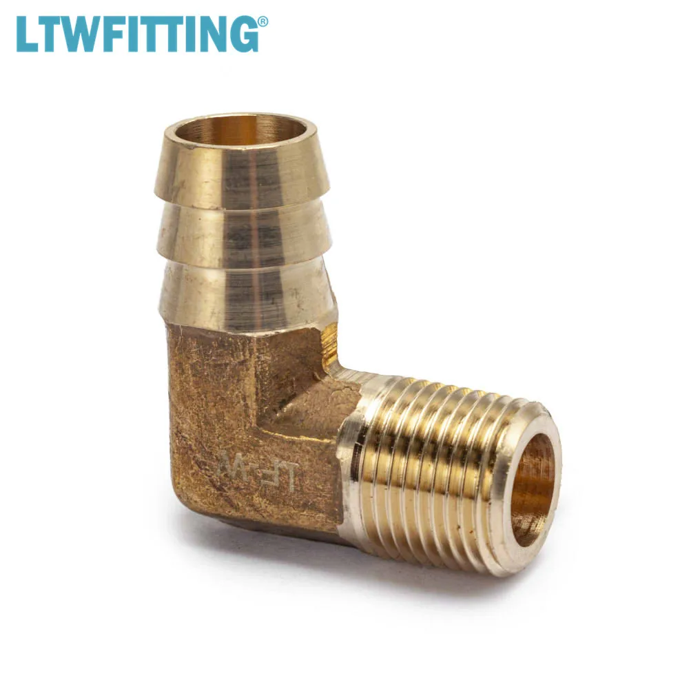 LTWFITTING латунный штуцер с Колено 90 градусов для шланга 5/8 дюйма x 3/8 стандартный топливный катер|brass barb fitting|hose