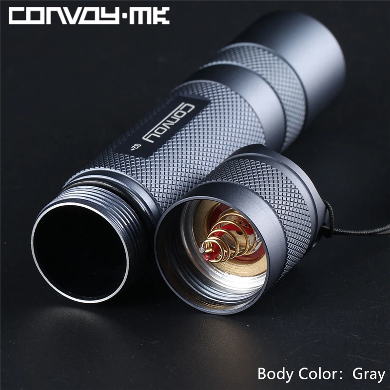 Светодиодный фонарик CONVOY S2 + LED 18650, 2 группы, 3/5 режимов, EDC, водонепроницаемый, устойчивый к высоким и низким температурам от AliExpress WW