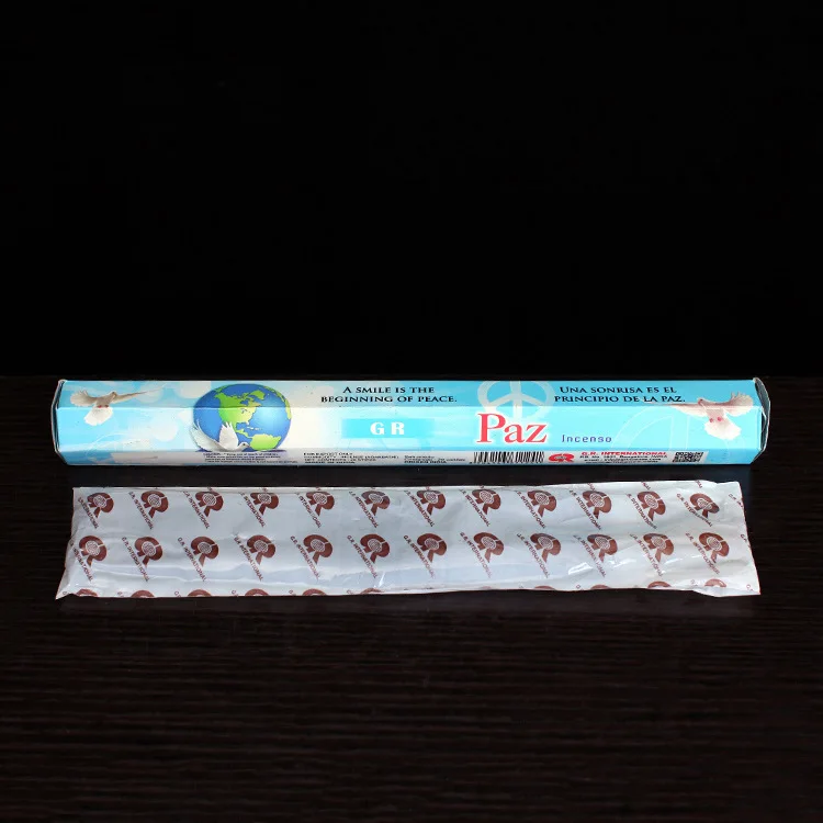 Мир индийские ароматические палочки ручной работы 20 палочек/трубка 35 минут палка