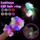 Женский светящийся головной убор со светодиодной подсветкой, головной убор для девушек, простой головной ободок на запястье, кольца, резинка, аксессуары для волос