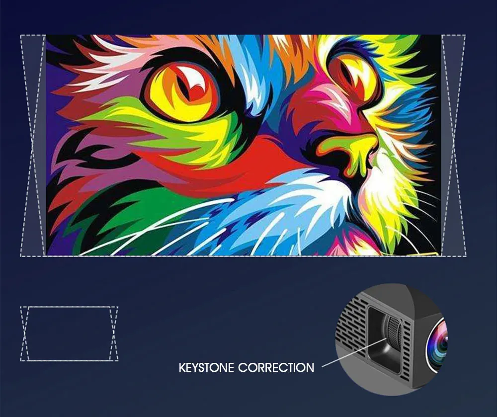 Кинопроектор ALSTON F30 F30UP Full HD 1080P 4K 6500 лм Android Wi Fi Bluetooth HDMI|Проекторы для домашнего