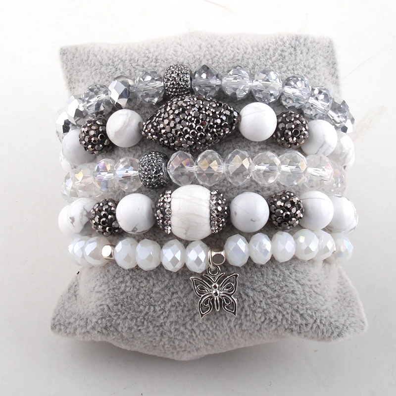 Модные ювелирные изделия Красивый синий браслет набор натуральный камень